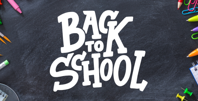 Black back to school instagram post